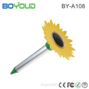 Sunflower solar mole and snake repeller